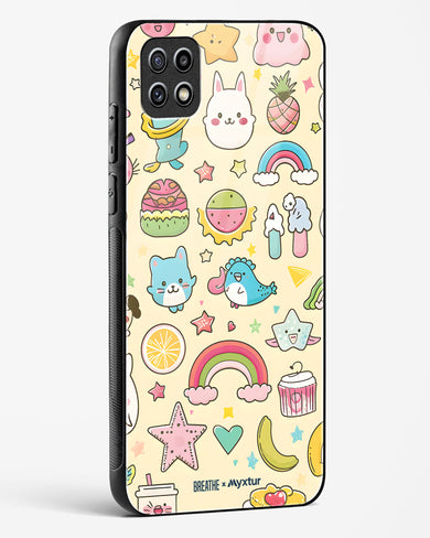 Happy Stickers [BREATHE] Glass Case Phone Cover-(Samsung)