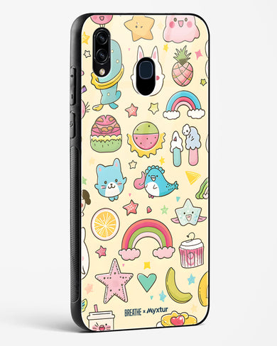 Happy Stickers [BREATHE] Glass Case Phone Cover-(Samsung)