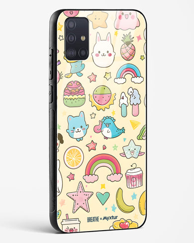 Happy Stickers [BREATHE] Glass Case Phone Cover-(Samsung)