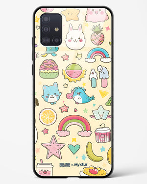 Happy Stickers [BREATHE] Glass Case Phone Cover (Samsung)