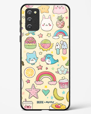 Happy Stickers [BREATHE] Glass Case Phone Cover-(Samsung)