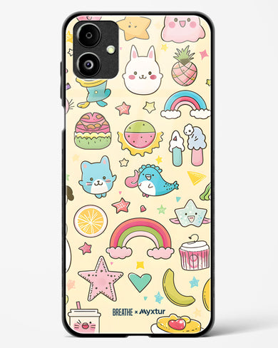 Happy Stickers [BREATHE] Glass Case Phone Cover (Samsung)
