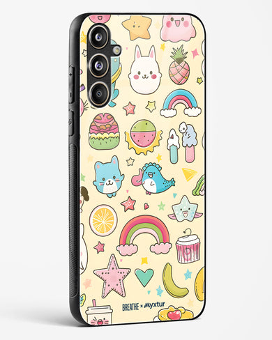 Happy Stickers [BREATHE] Glass Case Phone Cover (Samsung)