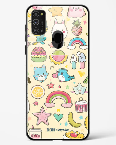 Happy Stickers [BREATHE] Glass Case Phone Cover (Samsung)
