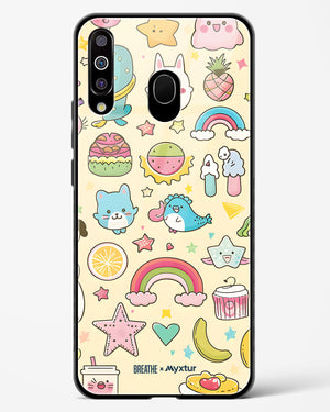 Happy Stickers [BREATHE] Glass Case Phone Cover-(Samsung)