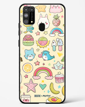 Happy Stickers [BREATHE] Glass Case Phone Cover-(Samsung)