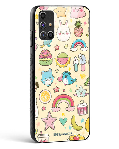 Happy Stickers [BREATHE] Glass Case Phone Cover (Samsung)