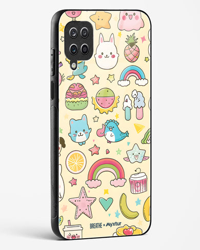 Happy Stickers [BREATHE] Glass Case Phone Cover-(Samsung)