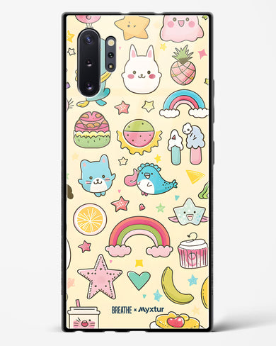 Happy Stickers [BREATHE] Glass Case Phone Cover-(Samsung)