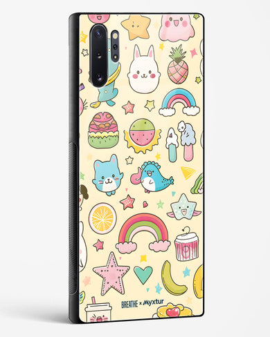 Happy Stickers [BREATHE] Glass Case Phone Cover-(Samsung)