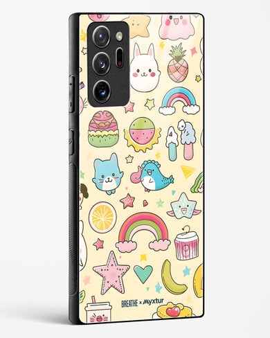 Happy Stickers [BREATHE] Glass Case Phone Cover-(Samsung)