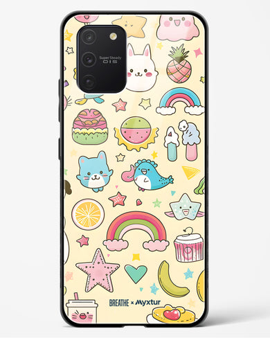 Happy Stickers [BREATHE] Glass Case Phone Cover-(Samsung)