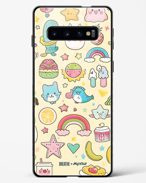 Happy Stickers [BREATHE] Glass Case Phone Cover (Samsung)