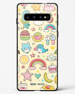 Happy Stickers [BREATHE] Glass Case Phone Cover (Samsung)