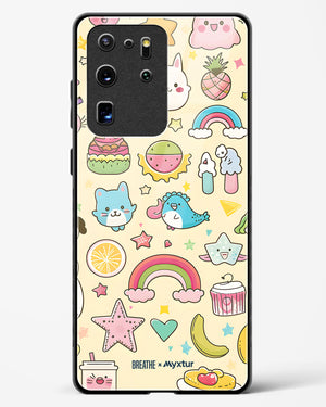 Happy Stickers [BREATHE] Glass Case Phone Cover (Samsung)