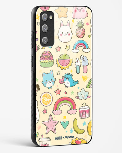 Happy Stickers [BREATHE] Glass Case Phone Cover (Samsung)