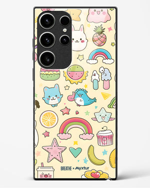 Happy Stickers [BREATHE] Glass Case Phone Cover (Samsung)