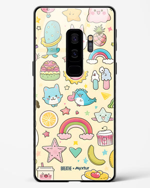 Happy Stickers [BREATHE] Glass Case Phone Cover-(Samsung)