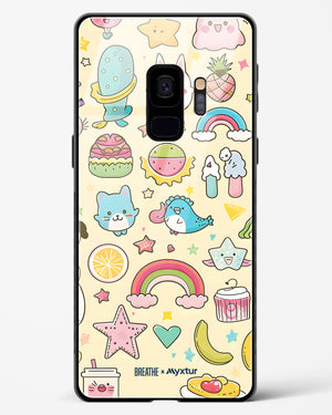 Happy Stickers [BREATHE] Glass Case Phone Cover (Samsung)