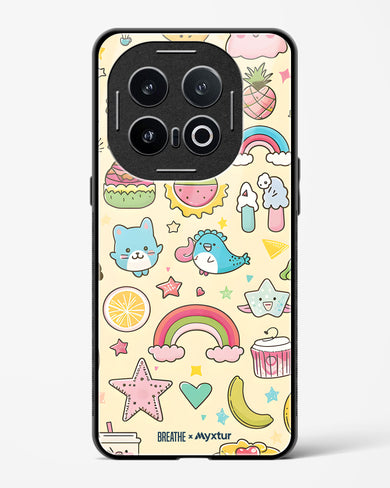 Happy Stickers [BREATHE] Glass Case Phone Cover (Vivo)