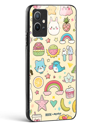Happy Stickers [BREATHE] Glass Case Phone Cover (Vivo)