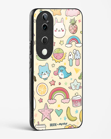 Happy Stickers [BREATHE] Glass Case Phone Cover (Vivo)