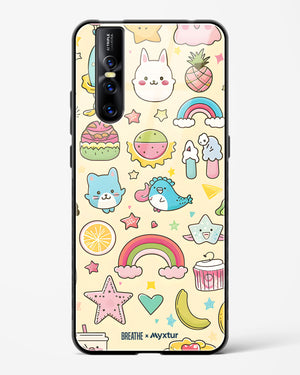 Happy Stickers [BREATHE] Glass Case Phone Cover (Vivo)