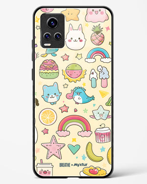 Happy Stickers [BREATHE] Glass Case Phone Cover-(Vivo)