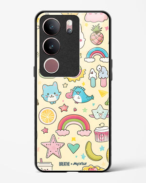Happy Stickers [BREATHE] Glass Case Phone Cover (Vivo)