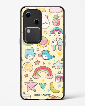 Happy Stickers [BREATHE] Glass Case Phone Cover (Vivo)