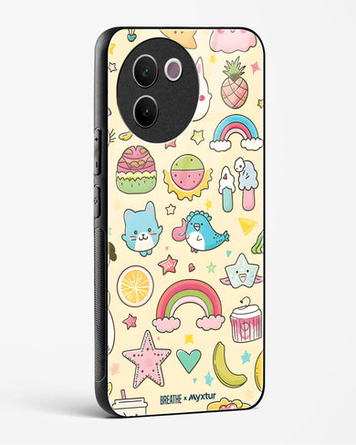 Happy Stickers [BREATHE] Glass Case Phone Cover (Vivo)