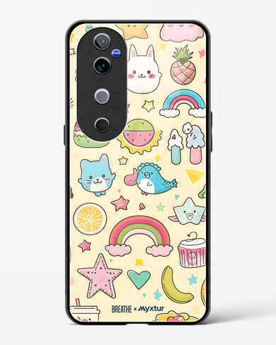Happy Stickers [BREATHE] Glass Case Phone Cover (Vivo)