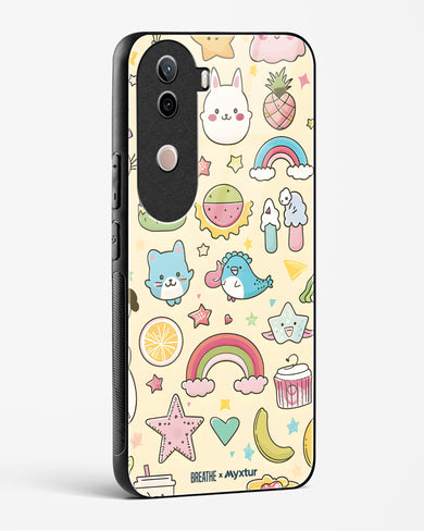Happy Stickers [BREATHE] Glass Case Phone Cover (Vivo)
