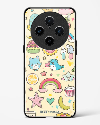 Happy Stickers [BREATHE] Glass Case Phone Cover (Vivo)