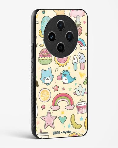 Happy Stickers [BREATHE] Glass Case Phone Cover (Vivo)