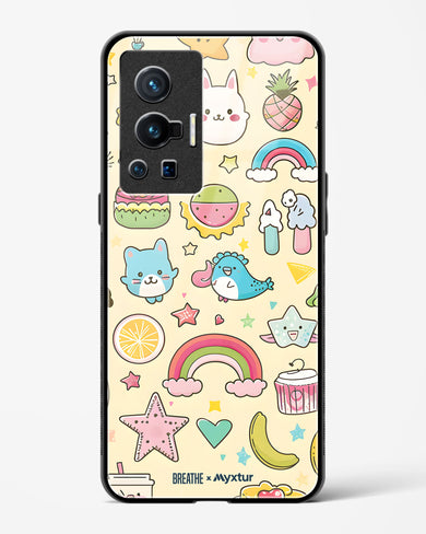 Happy Stickers [BREATHE] Glass Case Phone Cover-(Vivo)