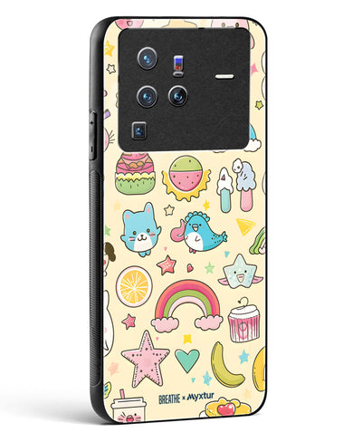 Happy Stickers [BREATHE] Glass Case Phone Cover-(Vivo)