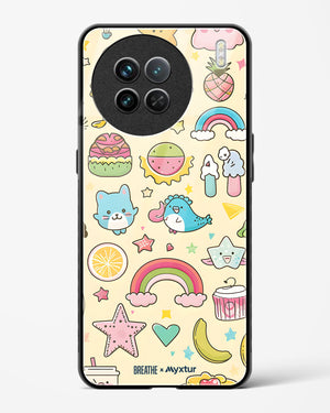 Happy Stickers [BREATHE] Glass Case Phone Cover-(Vivo)