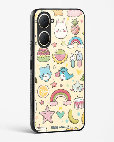 Happy Stickers [BREATHE] Glass Case Phone Cover (Vivo)