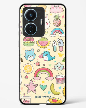 Happy Stickers [BREATHE] Glass Case Phone Cover (Vivo)