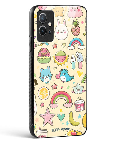 Happy Stickers [BREATHE] Glass Case Phone Cover-(Vivo)