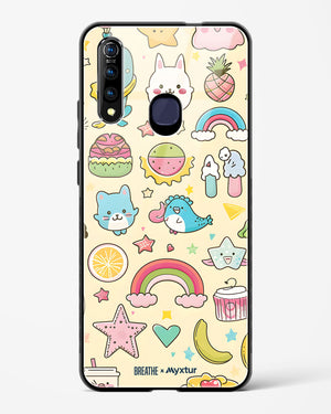 Happy Stickers [BREATHE] Glass Case Phone Cover (Vivo)