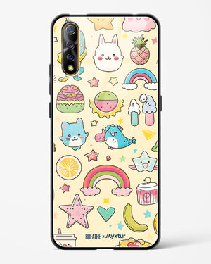 Happy Stickers [BREATHE] Glass Case Phone Cover-(Vivo)