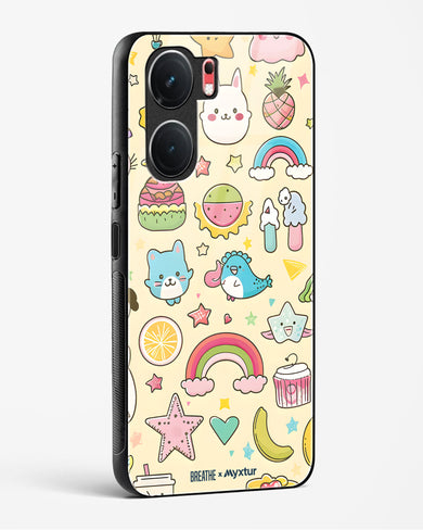 Happy Stickers [BREATHE] Glass Case Phone Cover (Vivo)