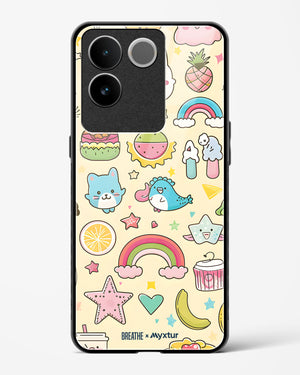 Happy Stickers [BREATHE] Glass Case Phone Cover (Vivo)