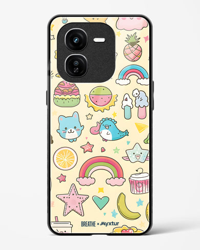 Happy Stickers [BREATHE] Glass Case Phone Cover (Vivo)