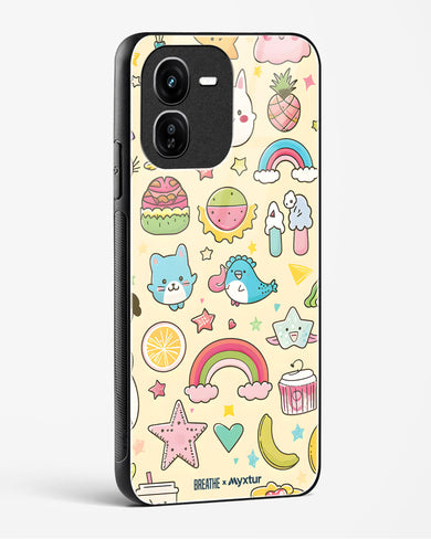 Happy Stickers [BREATHE] Glass Case Phone Cover (Vivo)
