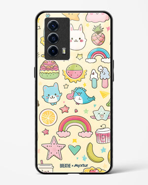 Happy Stickers [BREATHE] Glass Case Phone Cover-(Vivo)