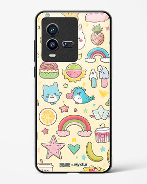 Happy Stickers [BREATHE] Glass Case Phone Cover-(Vivo)