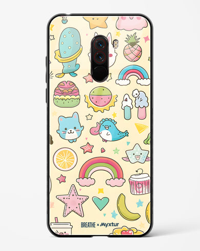 Happy Stickers [BREATHE] Glass Case Phone Cover-(Xiaomi)